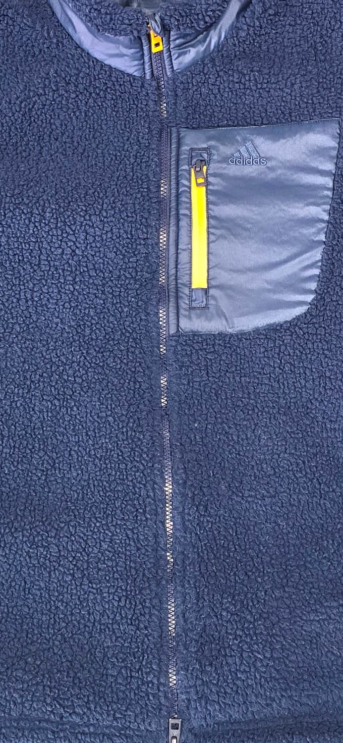 아디다스 뽀글이 플리스 자켓 XL 네이비 상품이미지4