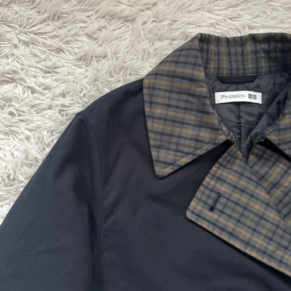 JW 앤더슨 x UNIQLO 체크 트렌치코트 jw앤더슨코트 빈티지트랜코트 상품이미지1
