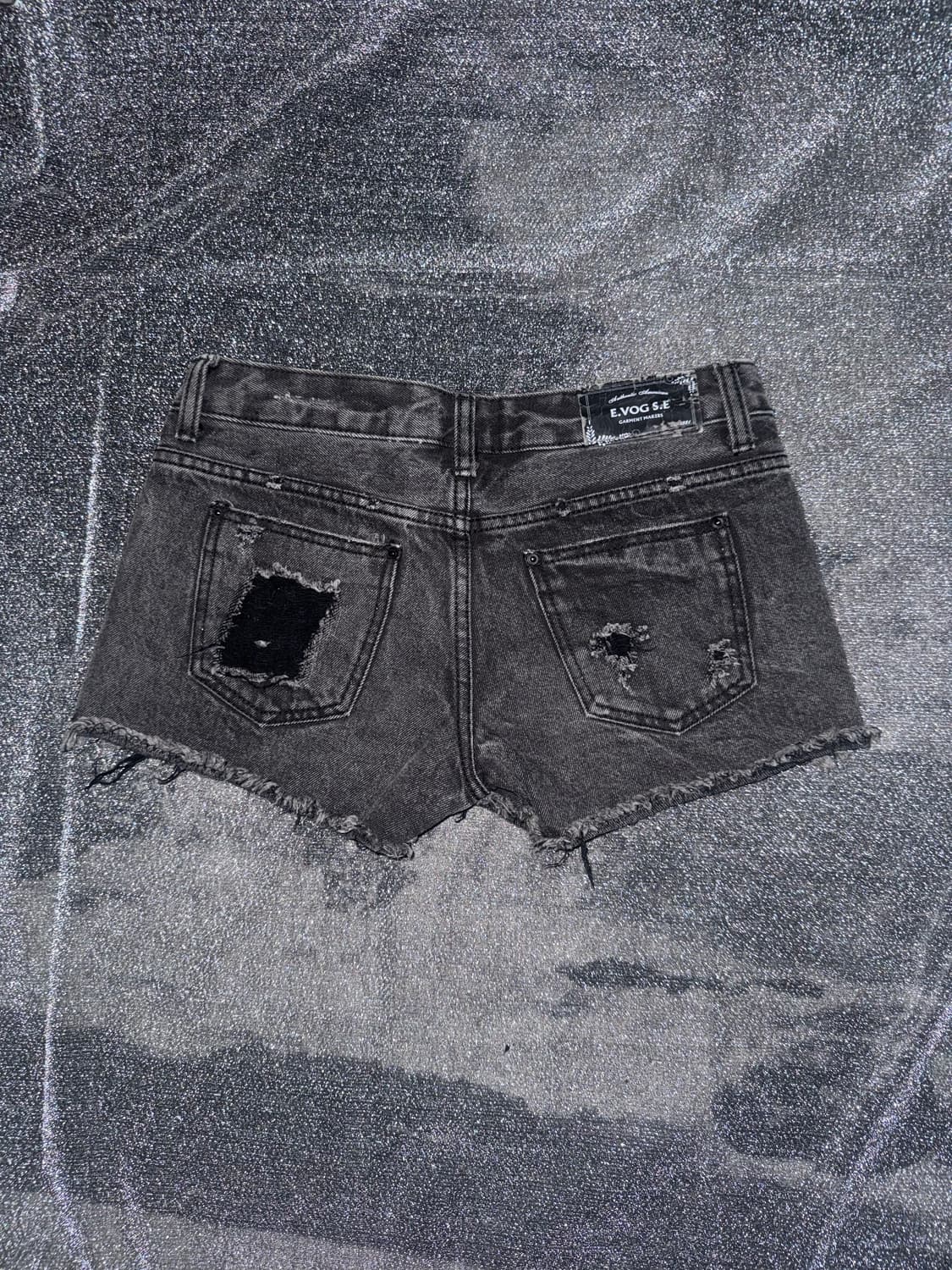 Ash black denim shorts 상품이미지5