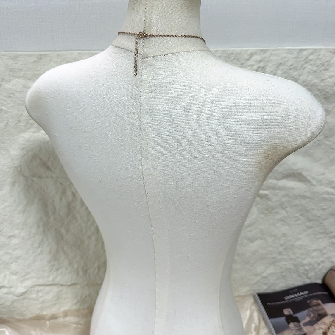 빈티지 로즈골드톤 부엉이 목걸이 상품이미지3