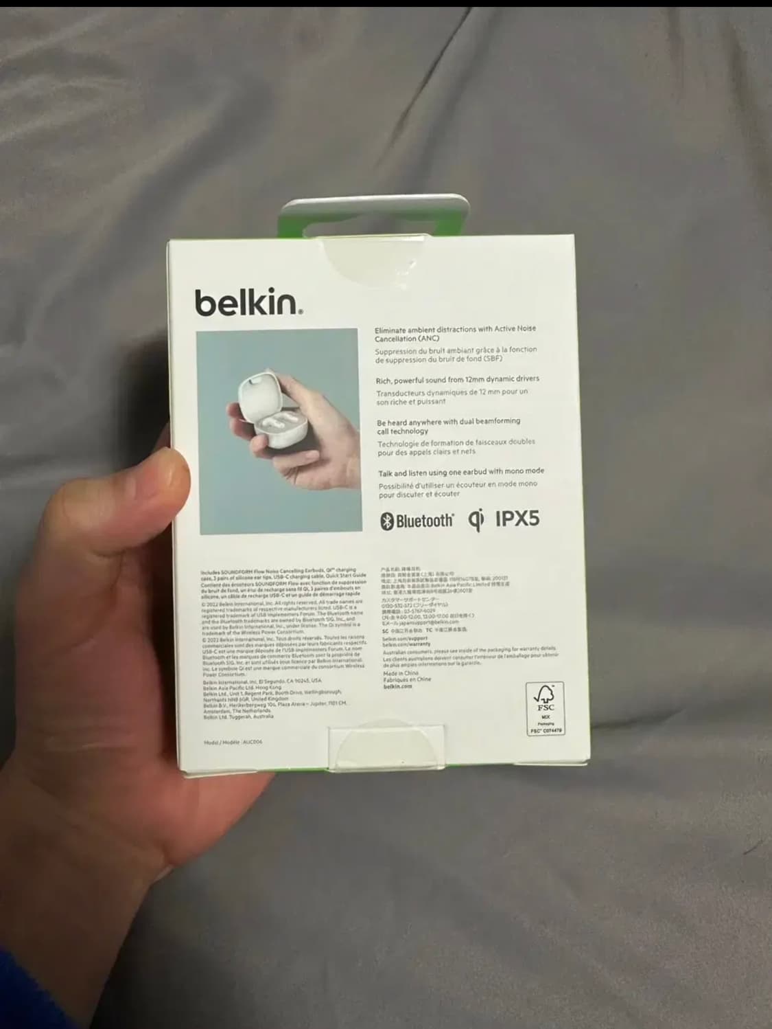 벨킨 노이즈 캔슬링 블루투스 이어폰 새제품 상품이미지2