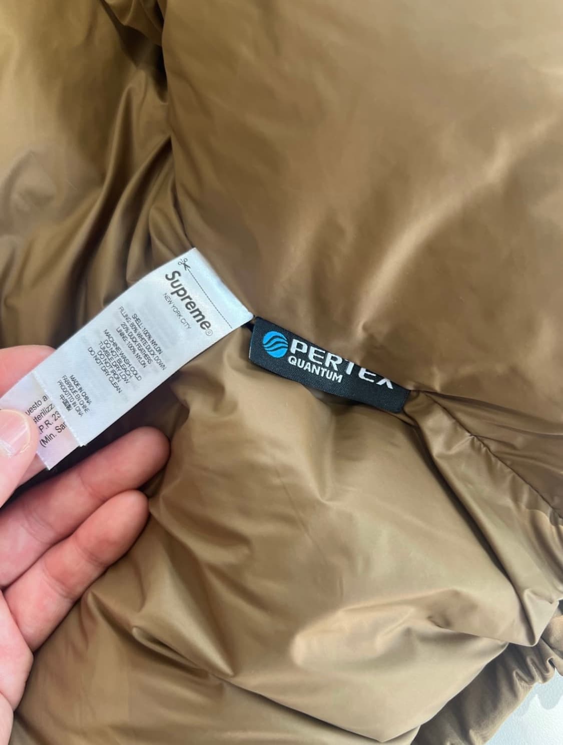 슈프림 페더웨이 다운자켓 브라운 21FW 상품이미지6