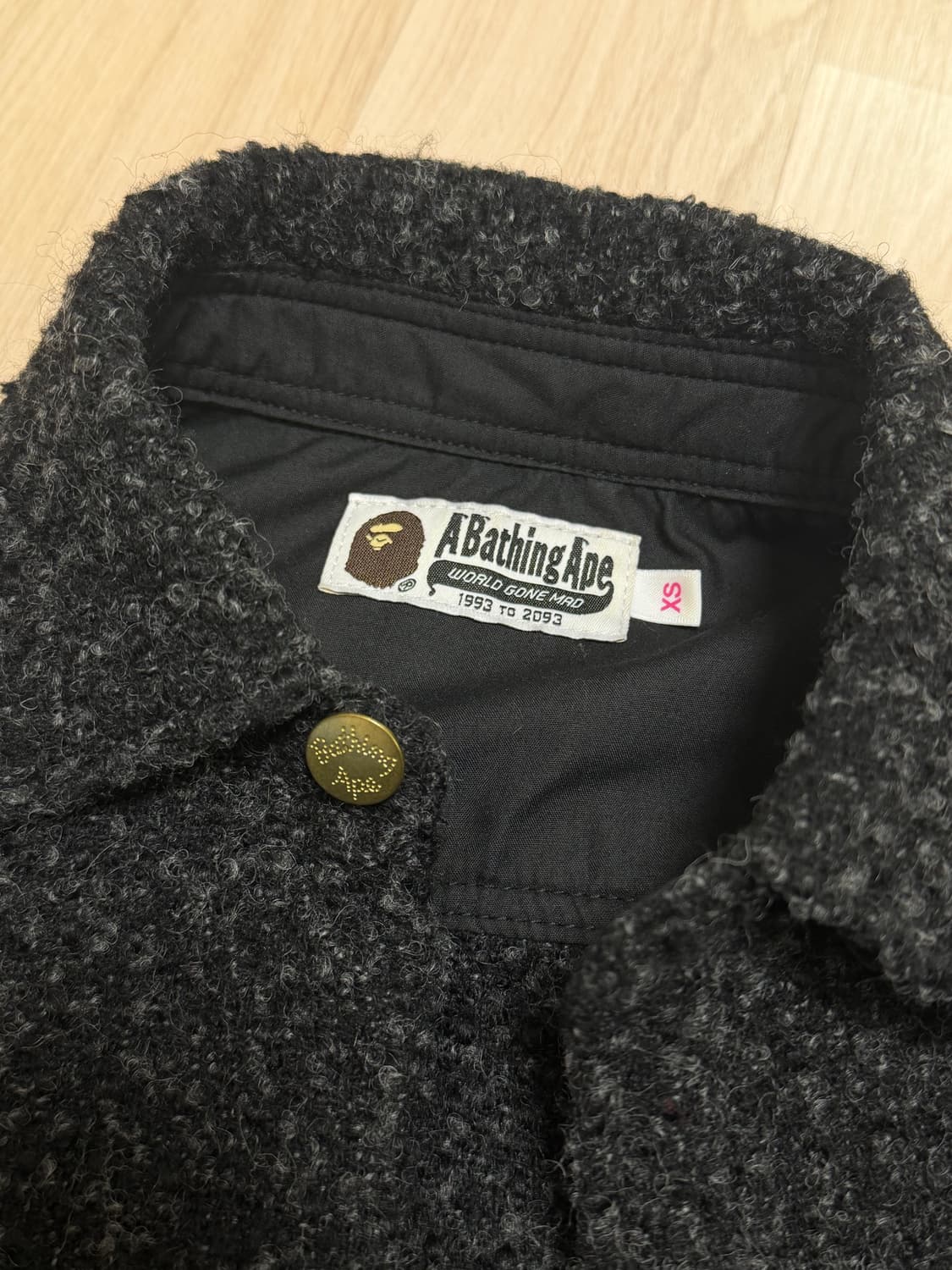 (급처) 베이프 트위드 셔츠 자켓 xs 상품이미지7