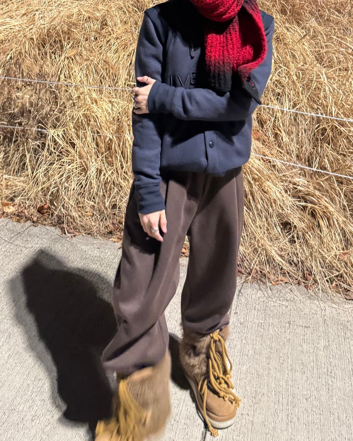 지방시 로고 테디 바시티 4g 엠브로이더리 후드 울 봄버 자켓 M 상품이미지3