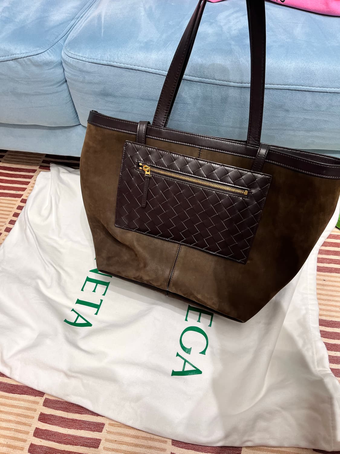 보테가 베네타 미디엄 플랩 토트백 상품이미지3