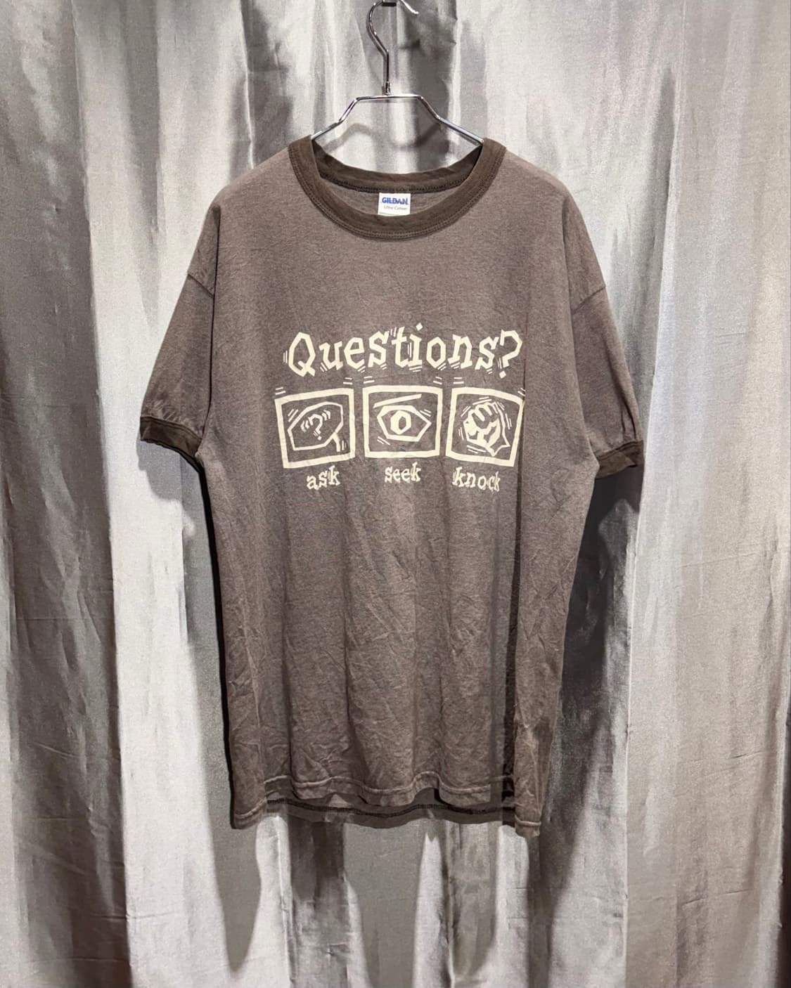 L Questions 프린팅 브라운 링거티 상품이미지2
