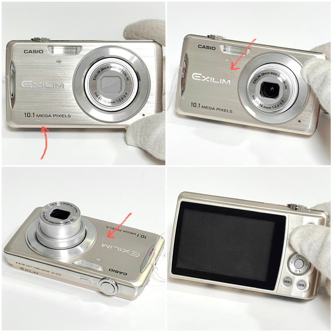 카시오 엑슬림 Z270 샴페인골드 빈티지디카 상품이미지5