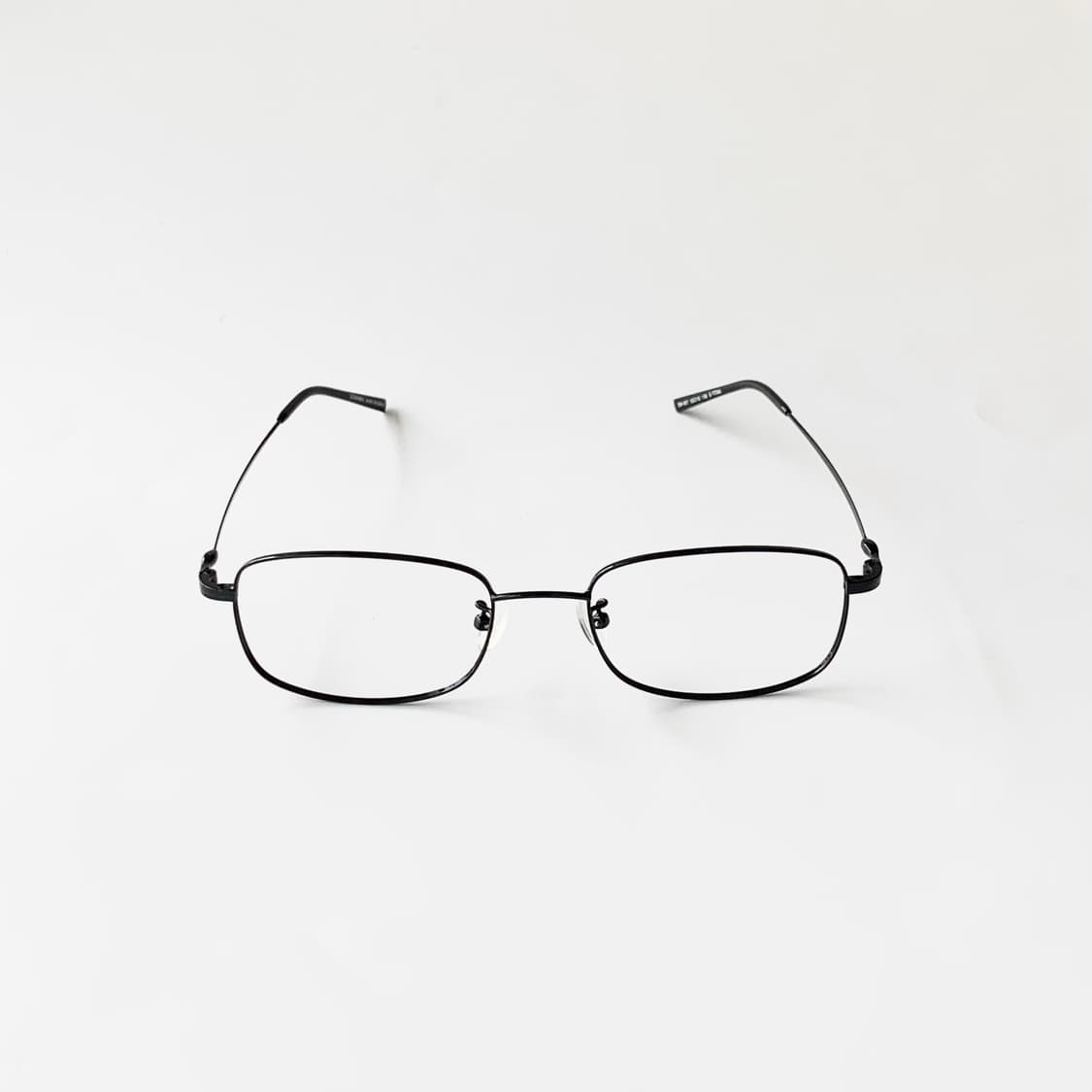 889 픽키안경 빅사이즈 블랙 남녀공용 베타티타늄 초경량 스퀘어 프 상품이미지3