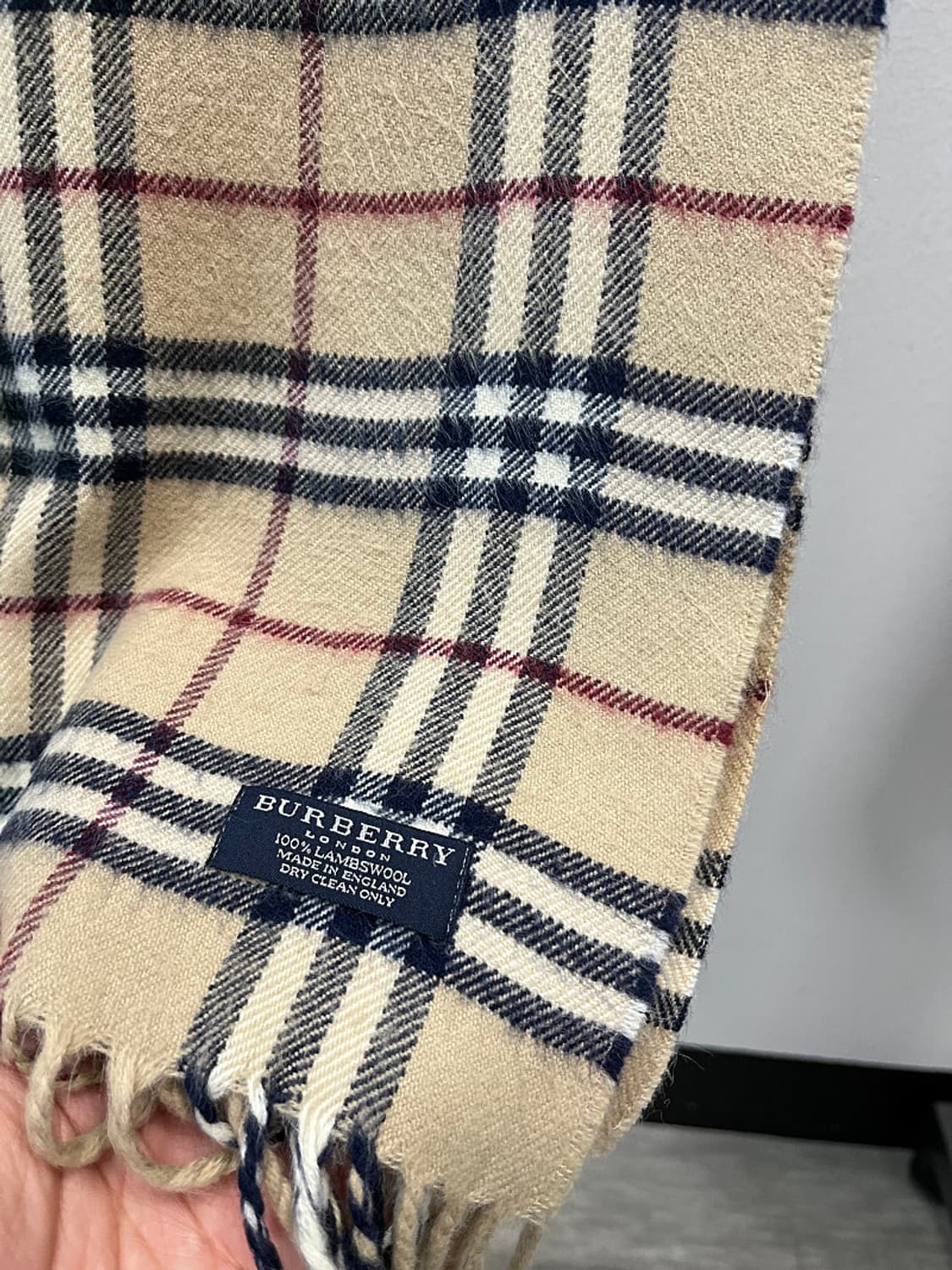 버버리 베이지 캐시미어 머플러  상품이미지3