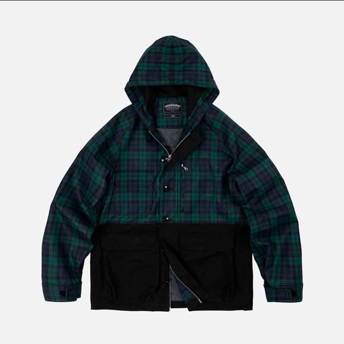 프리즘웍스 타탄체크 후드쟈켓 새제품 상품이미지2