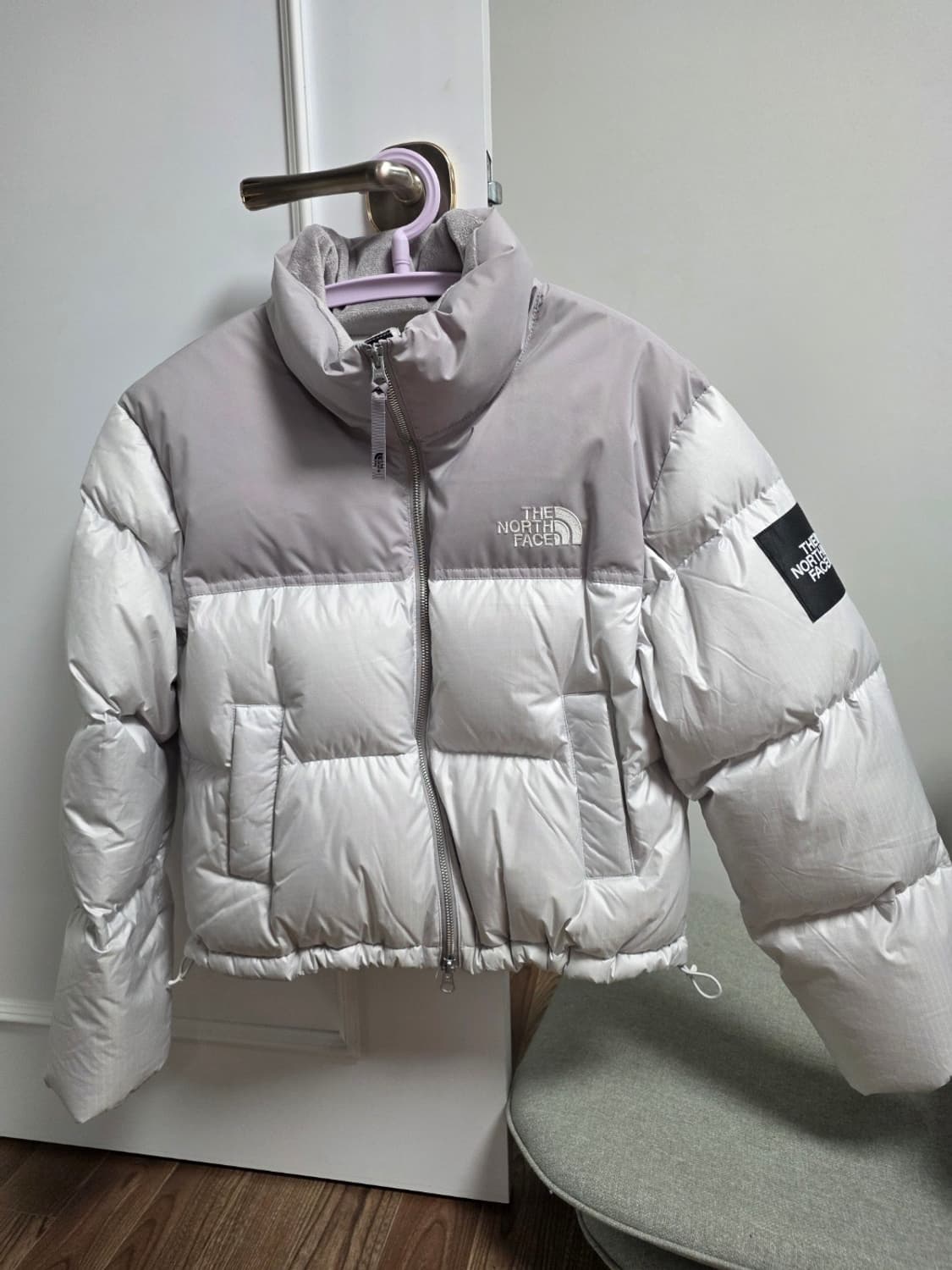 노스페이스 화이트 라벨 노벨티 눕시 다운 자켓 아이스그레이 S 상품이미지2