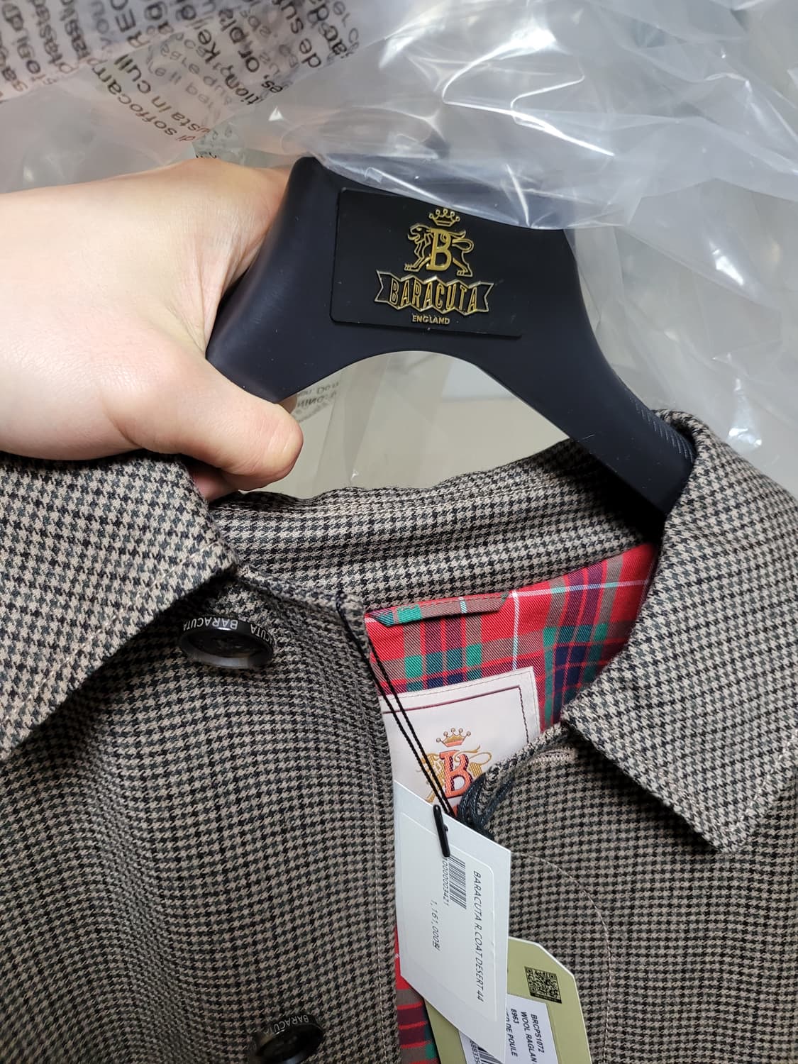 바라쿠타 울 래글런 코트 44사이즈 상품이미지1