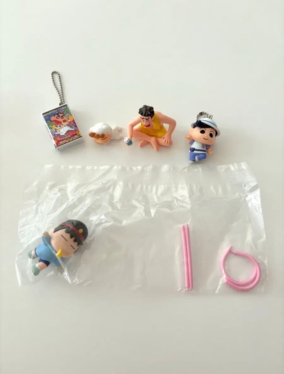 짱구 짱아 철수 테이프 비디오 목욕 기차놀이 댄서즈 가챠 피규어 상품이미지1