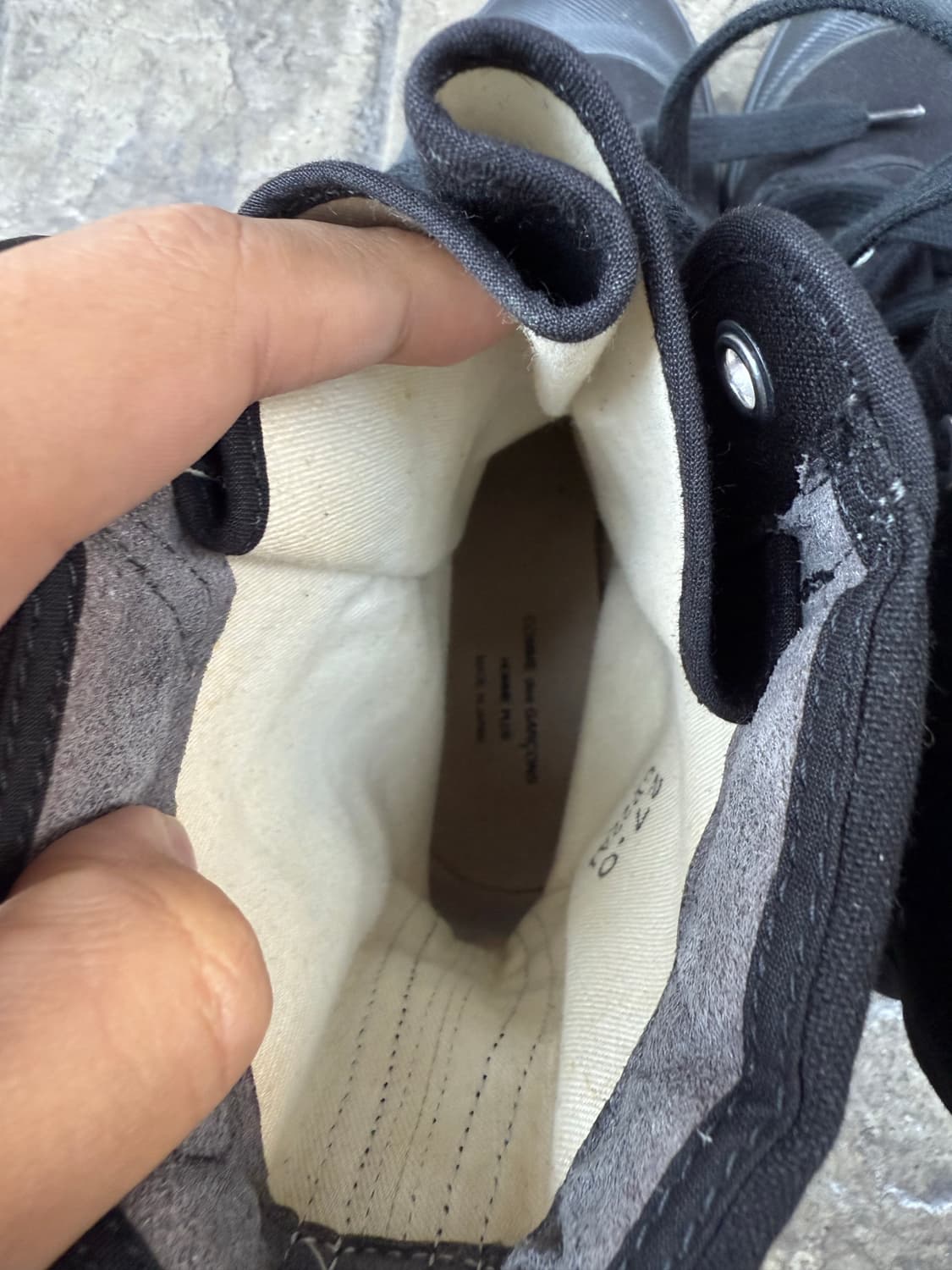 꼼데가르송 옴므 컴뱃 밀리터리 부츠 상품이미지6