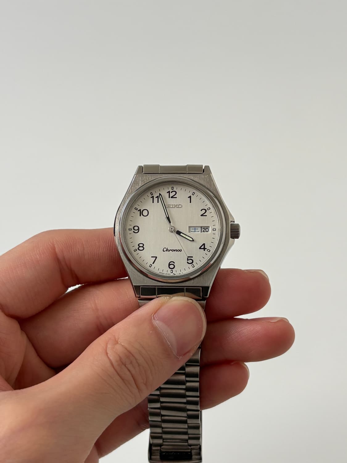 1980s Chronos Arabic Index Silver Quartz 상품이미지3