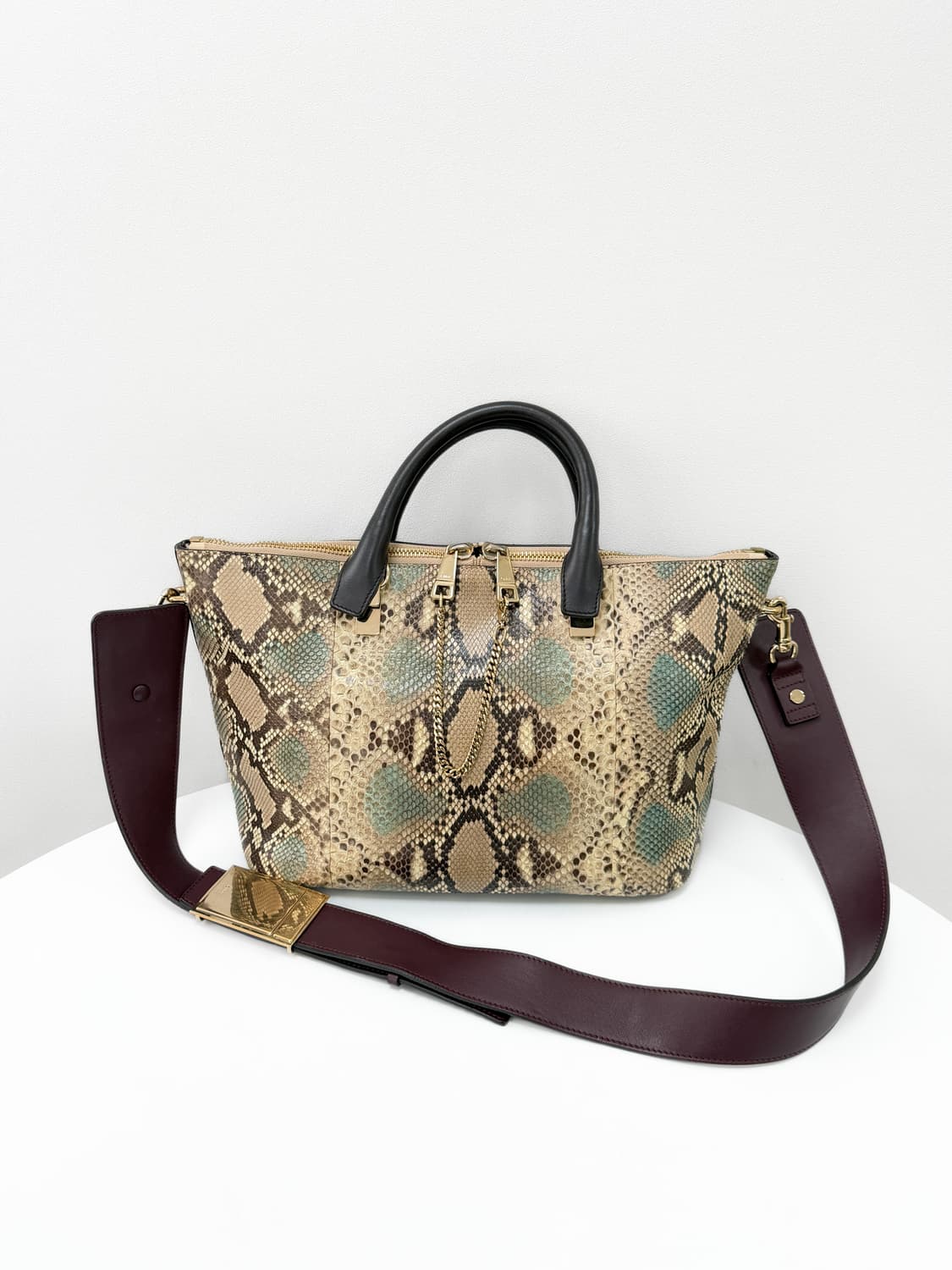 끌로에 파이톤 레더 2WAY 토트 & 크로스백 상품이미지1