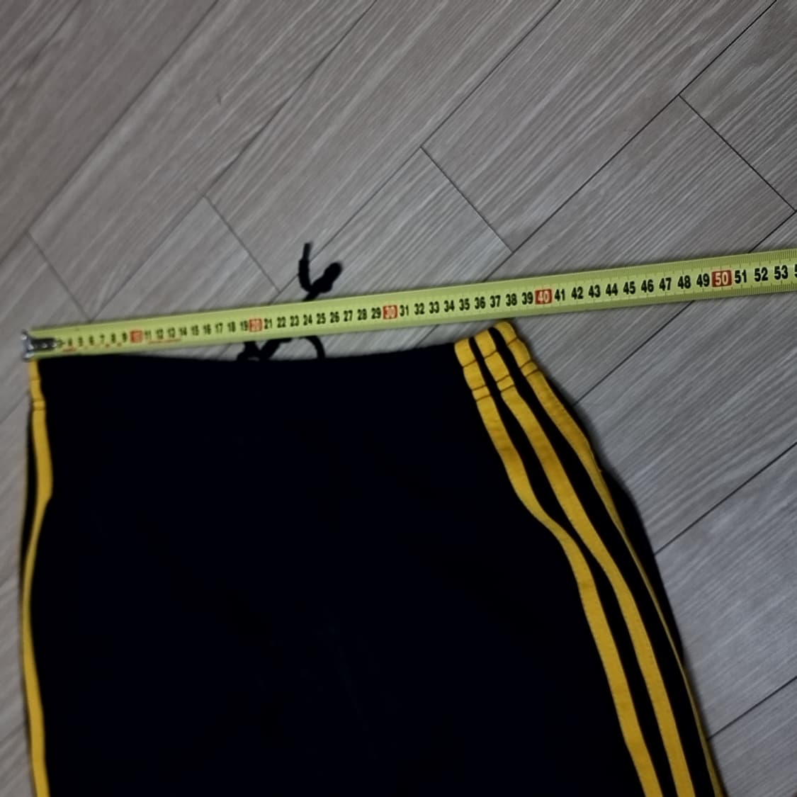 아디다스 삼선 트레이닝 바지 블랙/옐로우(실측) 상품이미지8