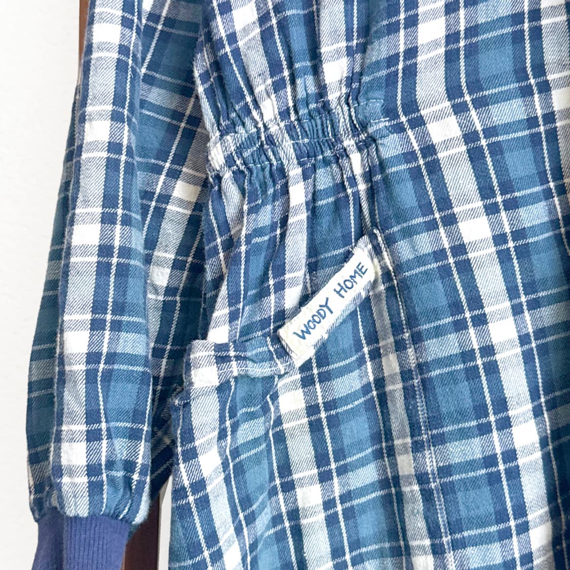 블루 코티지 체크 원피스 상품이미지6