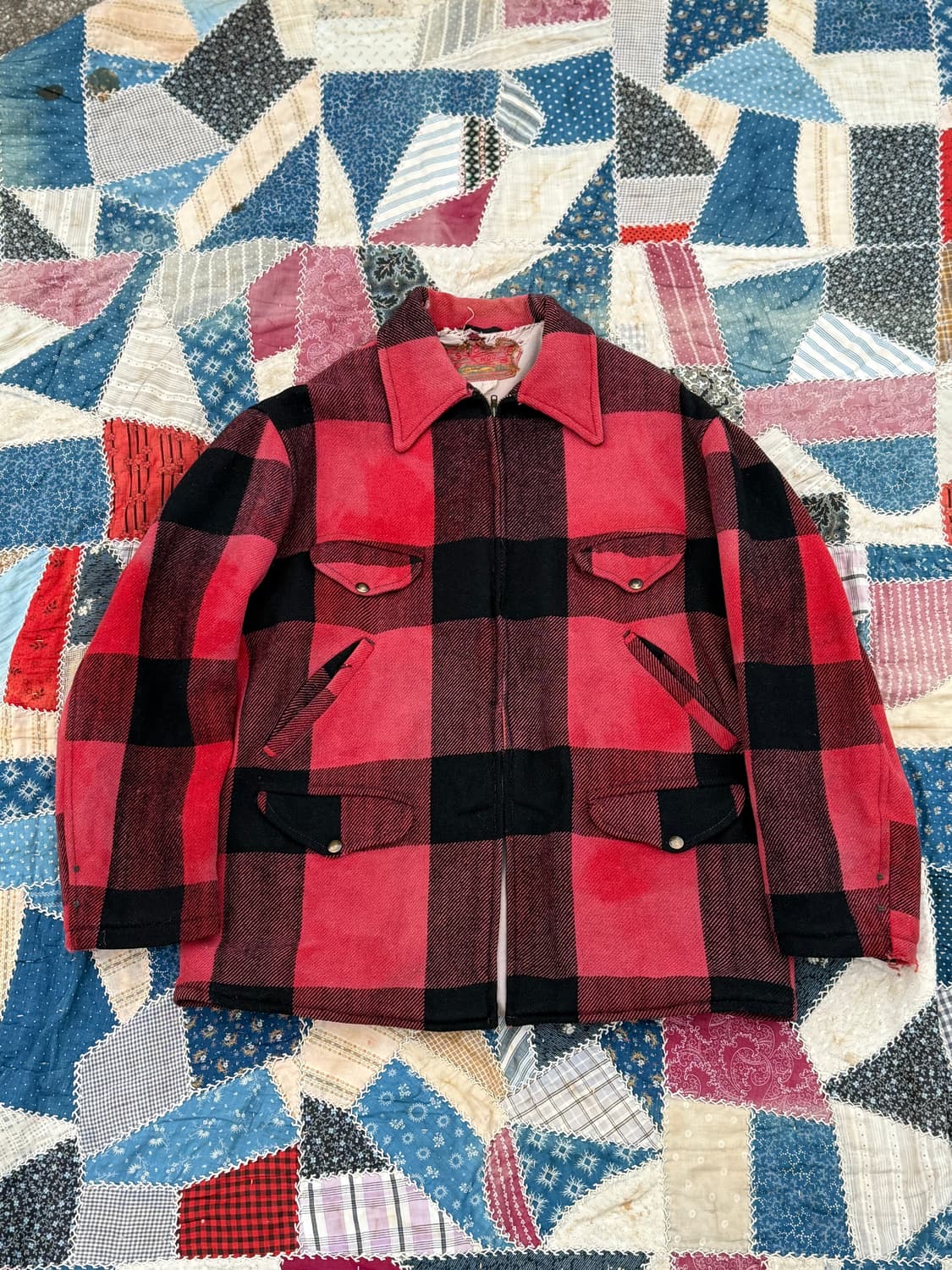 1940‘s Buffalo Check Wool Hunting Jacket 상품이미지1