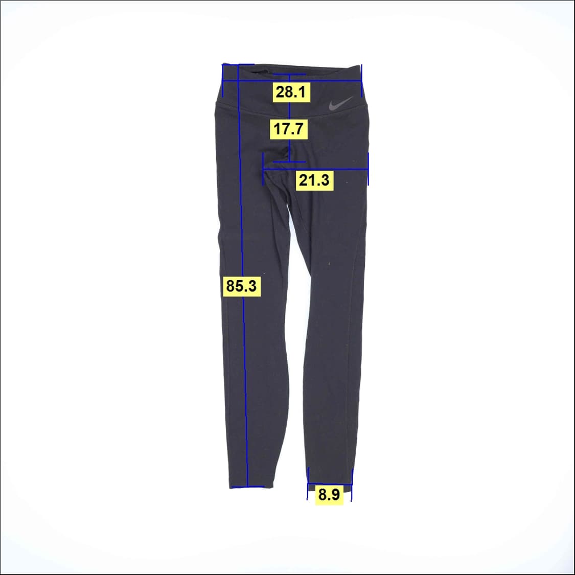 [XS] 나이키 여성 드라이핏 블랙 레깅스 (수선필요) 0119H2 상품이미지7