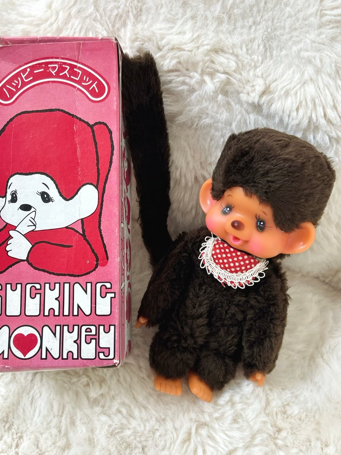 일본 고전•쇼와레트로 원숭이 인형 sucking monkey / 몬치치X 상품이미지2