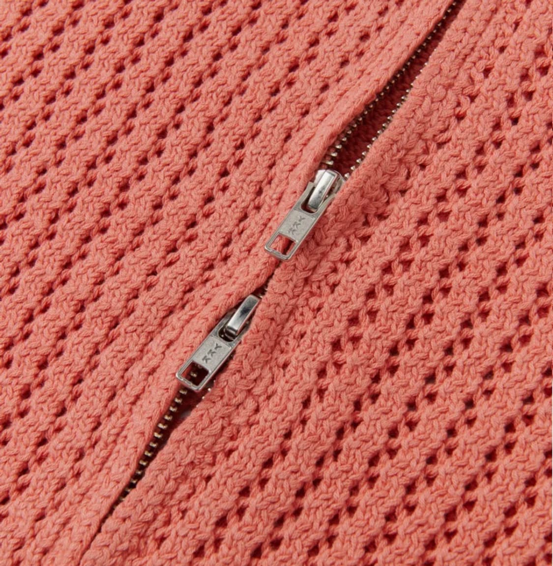 (새상품) 르마드 스카시 카라 니트집업 코랄 3사이즈 상품이미지5