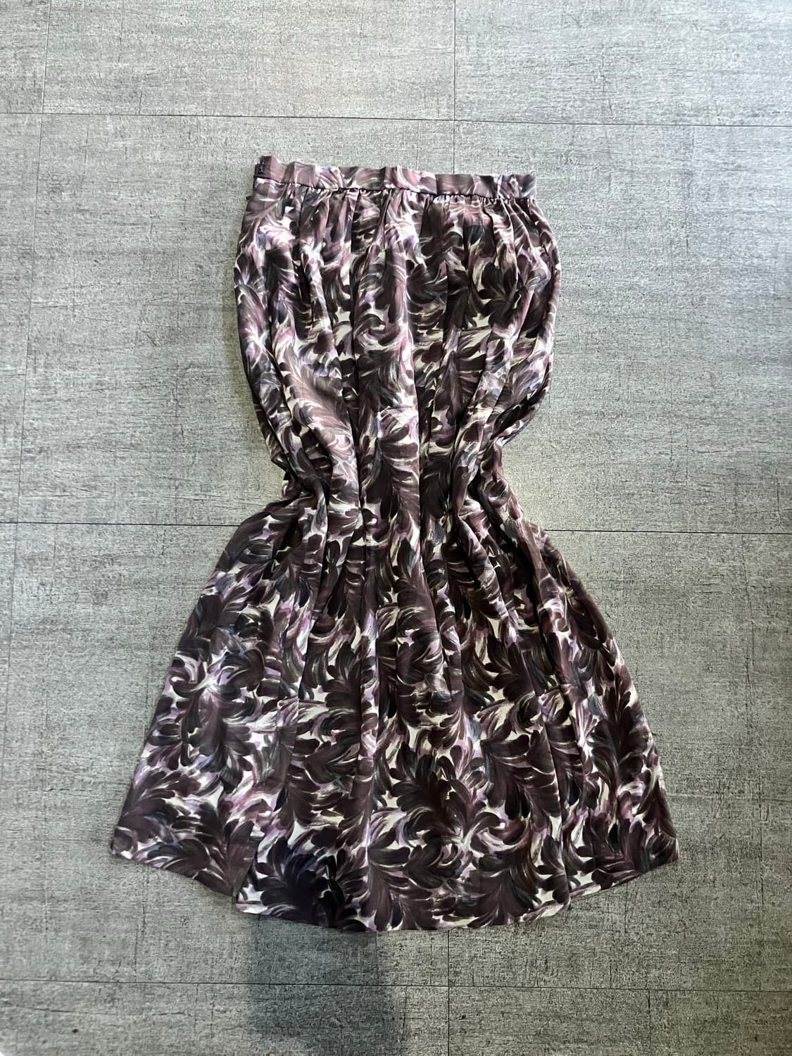 일본빈티지 달천깔페어리 보헤미안 명화 롱스커트 상품이미지1