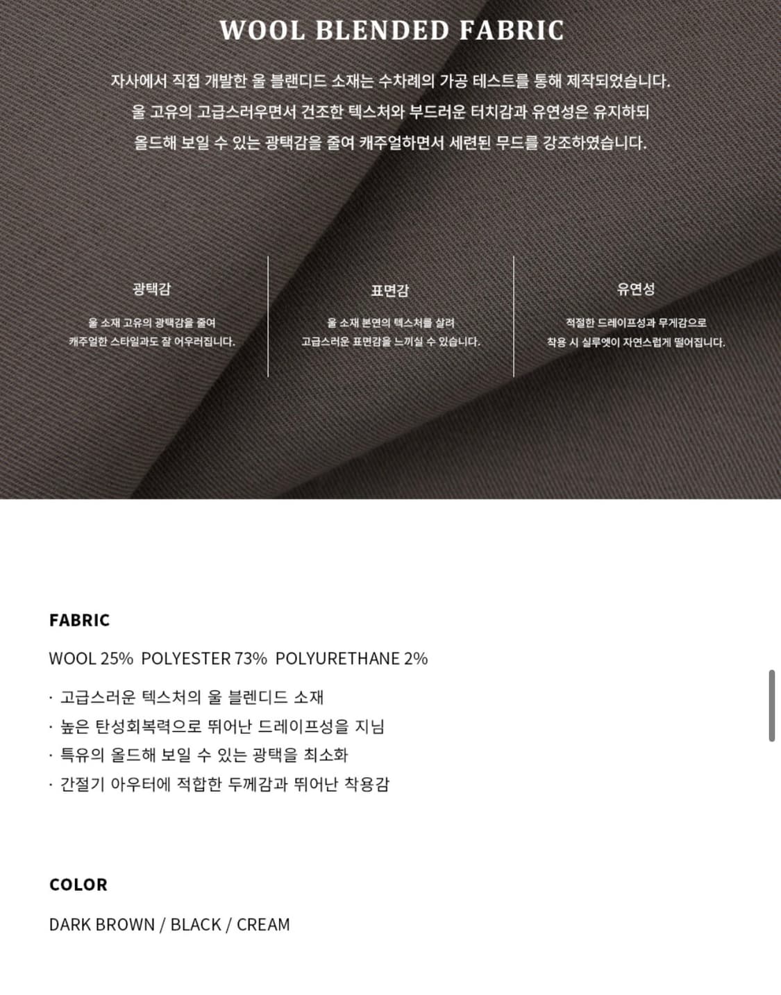 (새상품)(M) 드로우핏 도브 울 미니멀 라인 자켓 BLACK 판매 상품이미지9