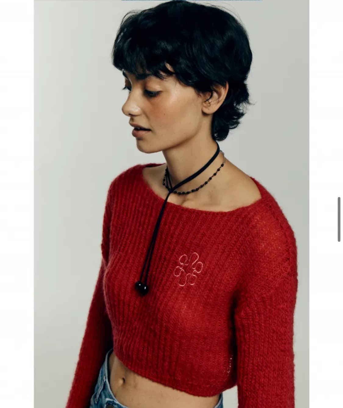 와이낫어스 mohair boat neck knit sweater - re 상품이미지8