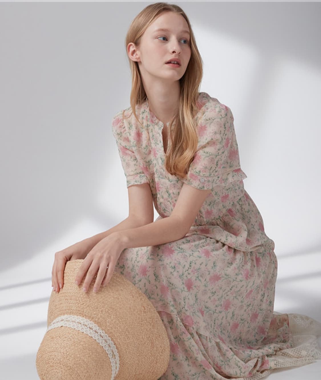 써스데이아일랜드 레이스 포인트 롱원피스 S사이즈 상품이미지2