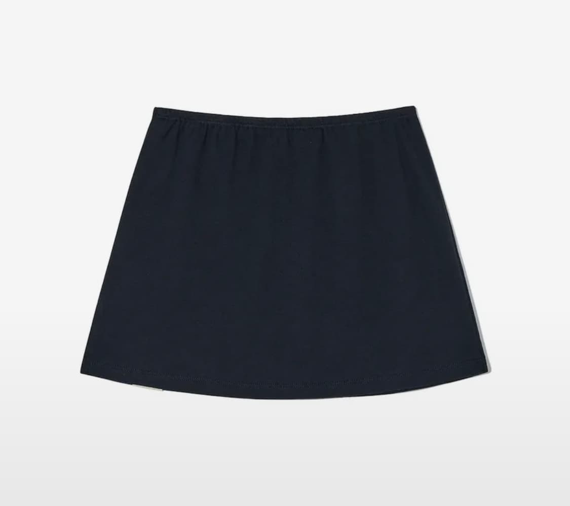 글로니 클래식 미니 스커트 네이비 상품이미지2