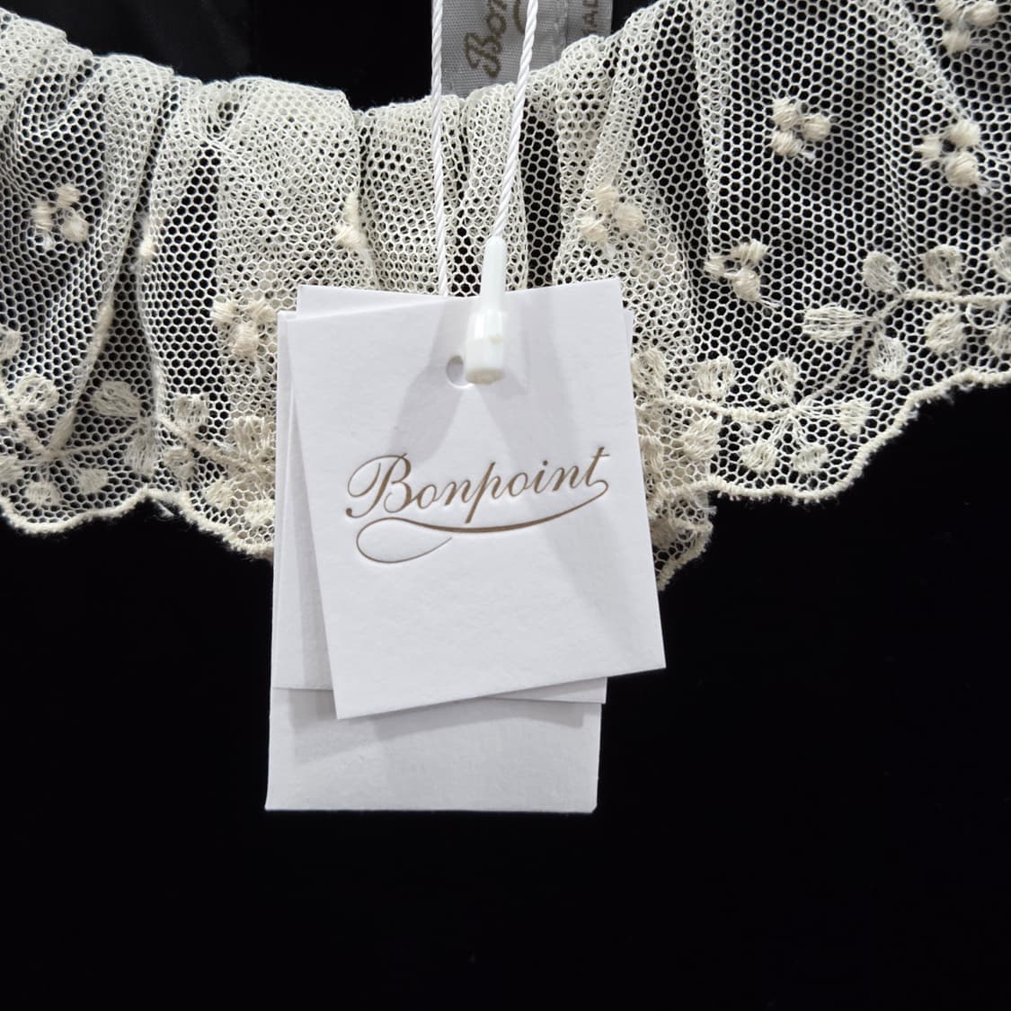 봉쁘앙 여아 블랙 벨벳 원피스 10A  상품이미지3