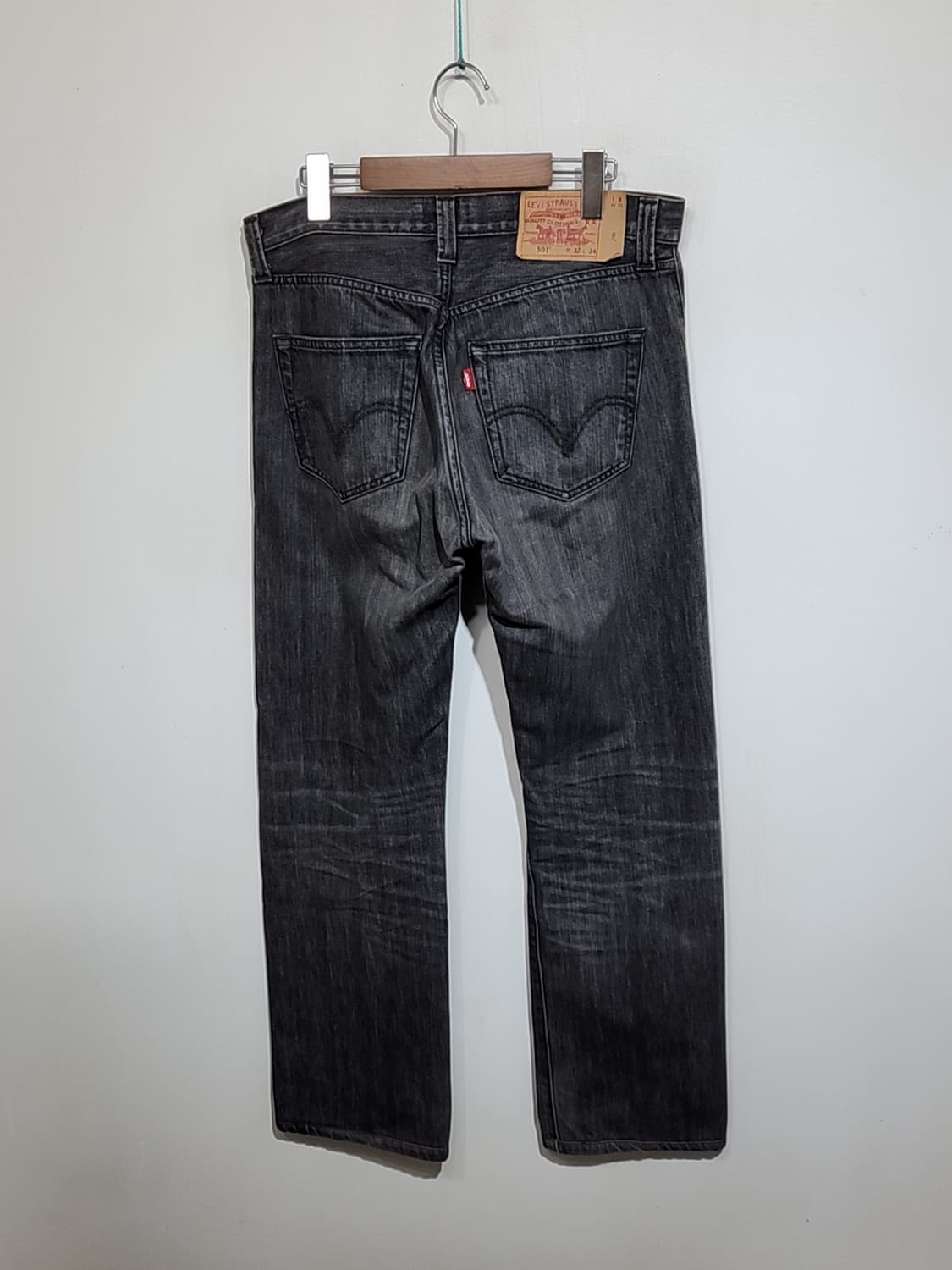 (32) 리바이스 501 청바지 블랙그레이 데님팬츠 레드탭  상품이미지7