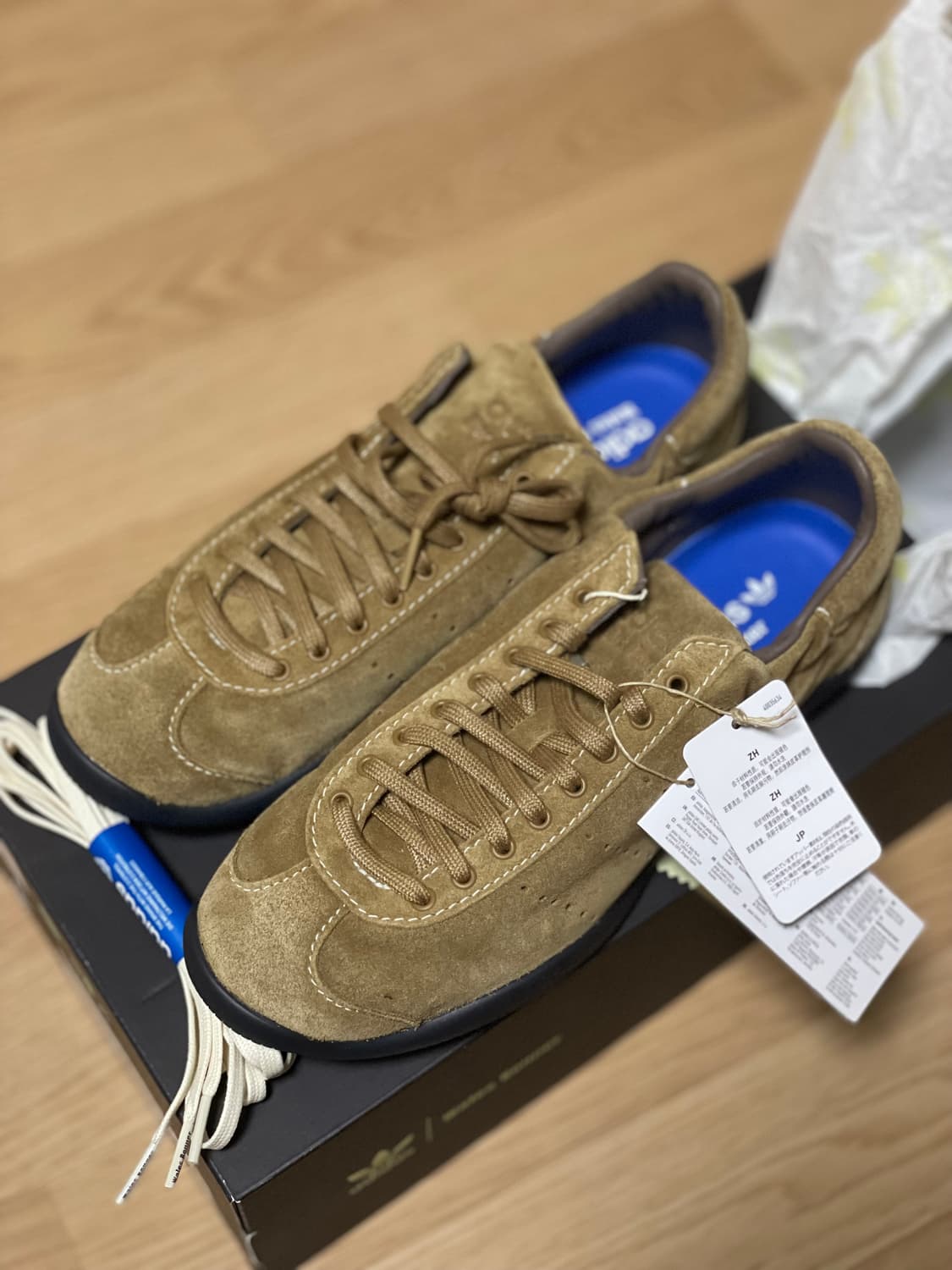 [265] 아디다스 X 웨일스보너 카린타 스웨이드 카멜(✨새상품) 상품이미지3