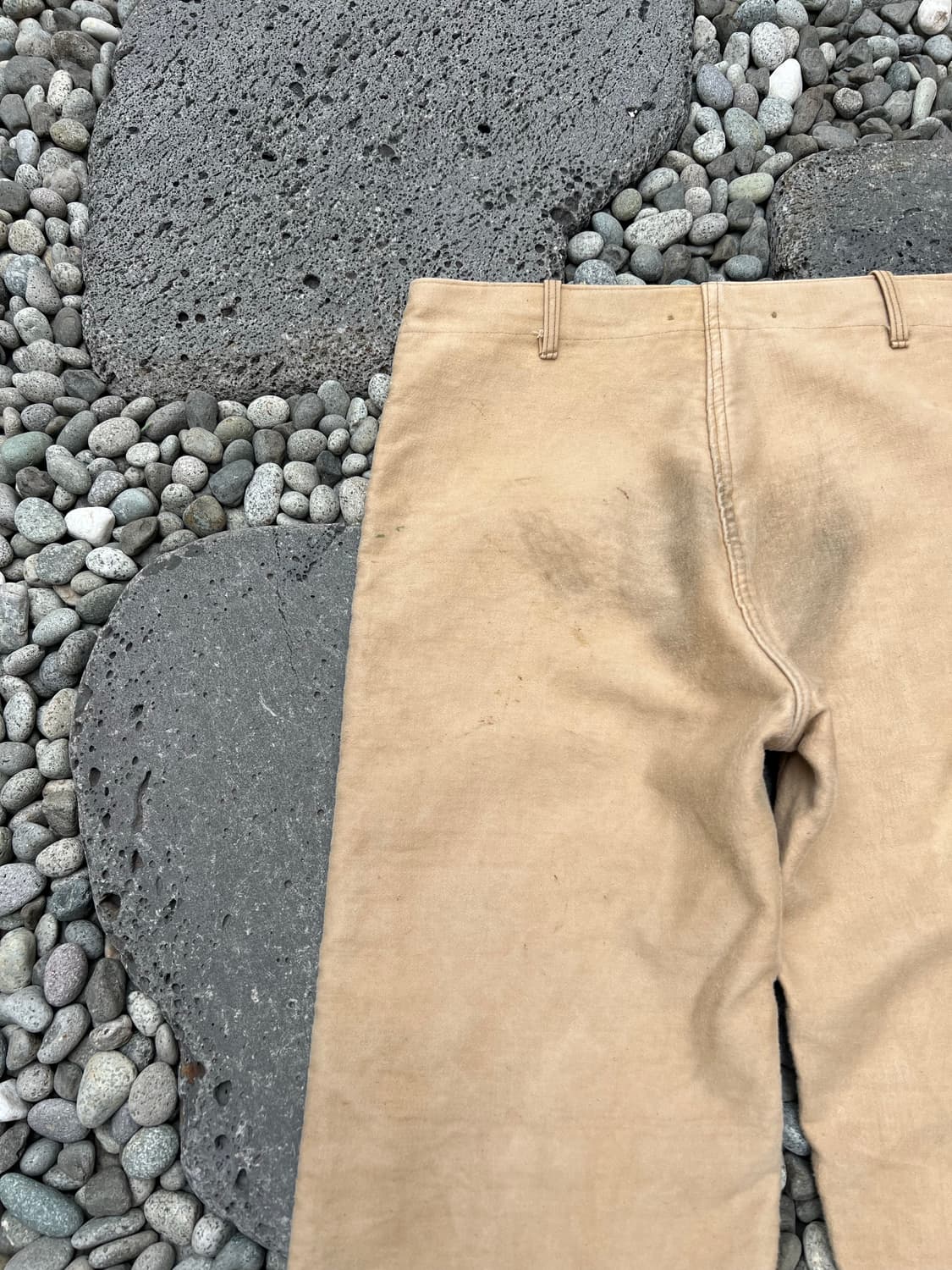 (36인치)OLD VINTAGE FADED BEIGE 몰스킨워크팬츠 상품이미지10