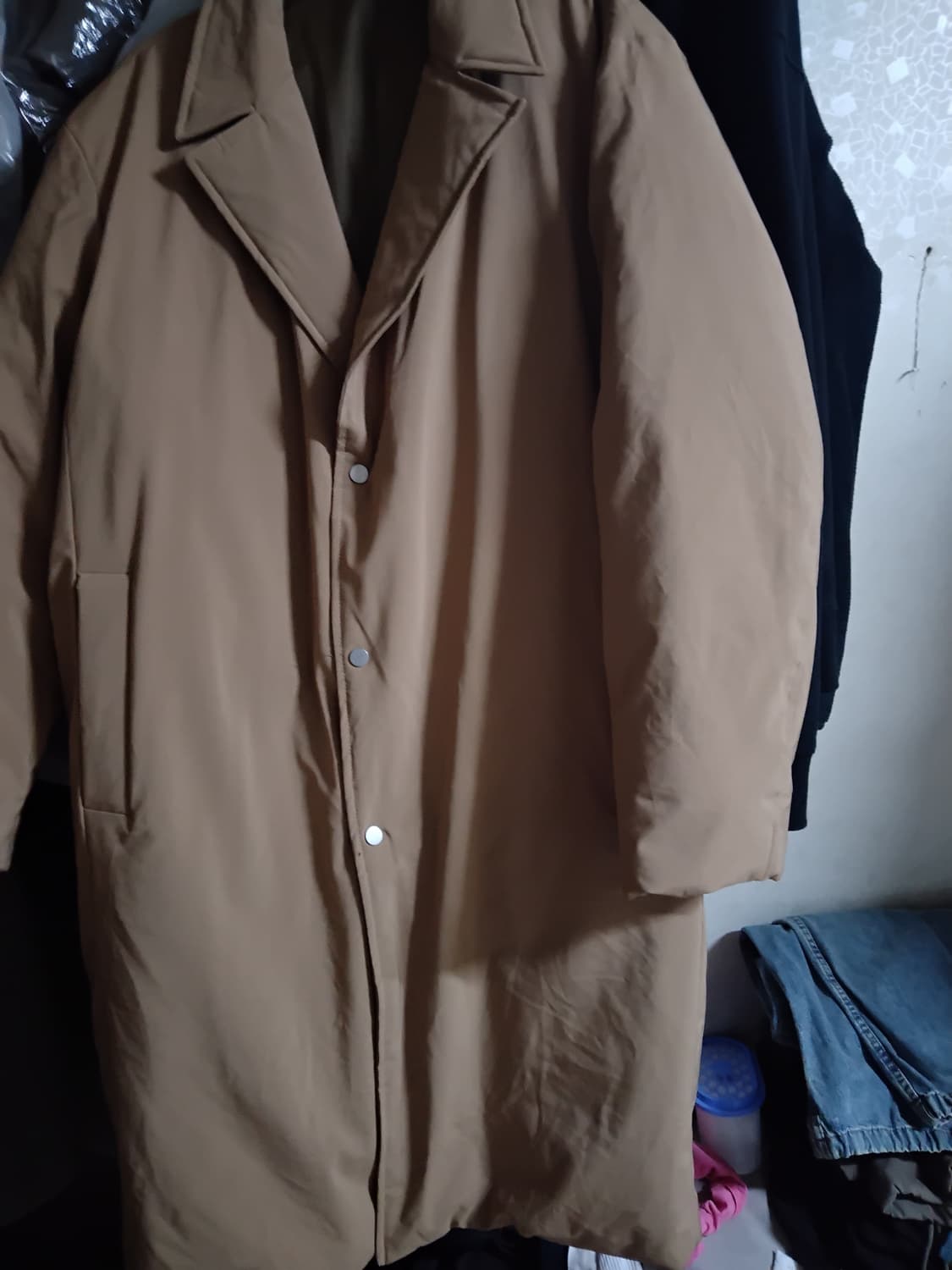 스파오 패딩코트 베이지 110 상품이미지1