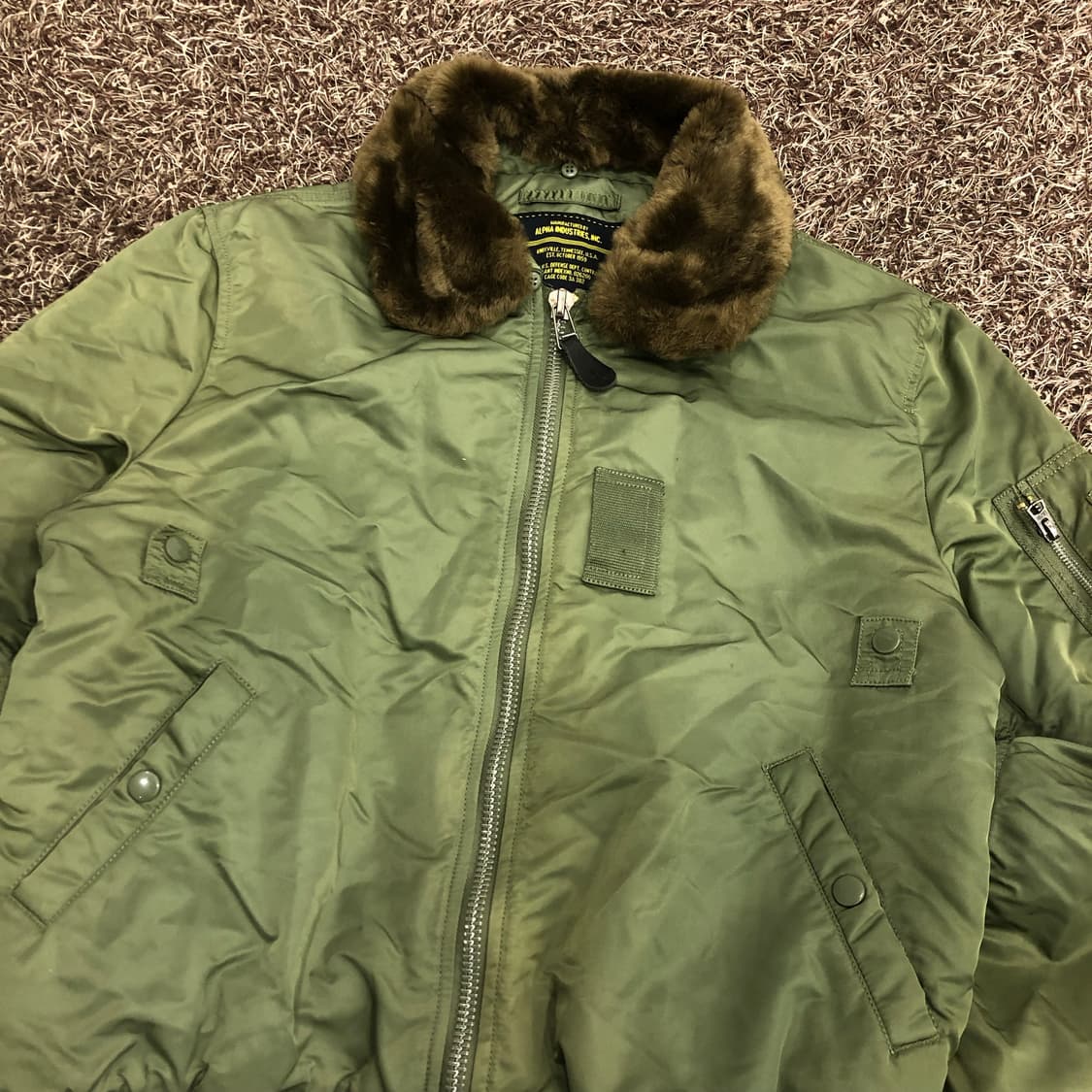 알파인더스트리 B15 봄버 항공점퍼 플라이트 자켓 MA-1 상품이미지2