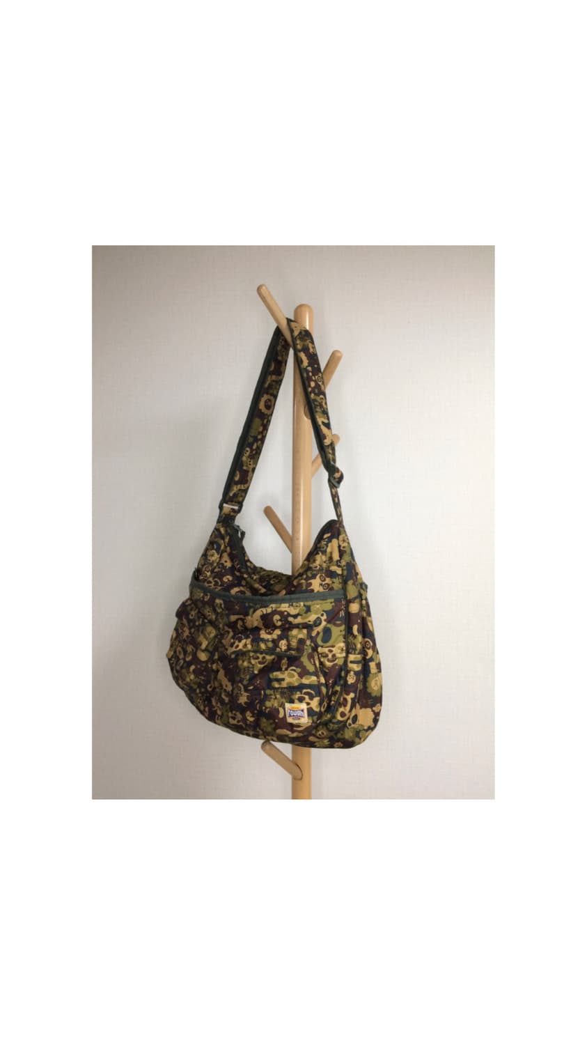 빈티지 카모 애니멀 패턴 패디드 크로스백 상품이미지2