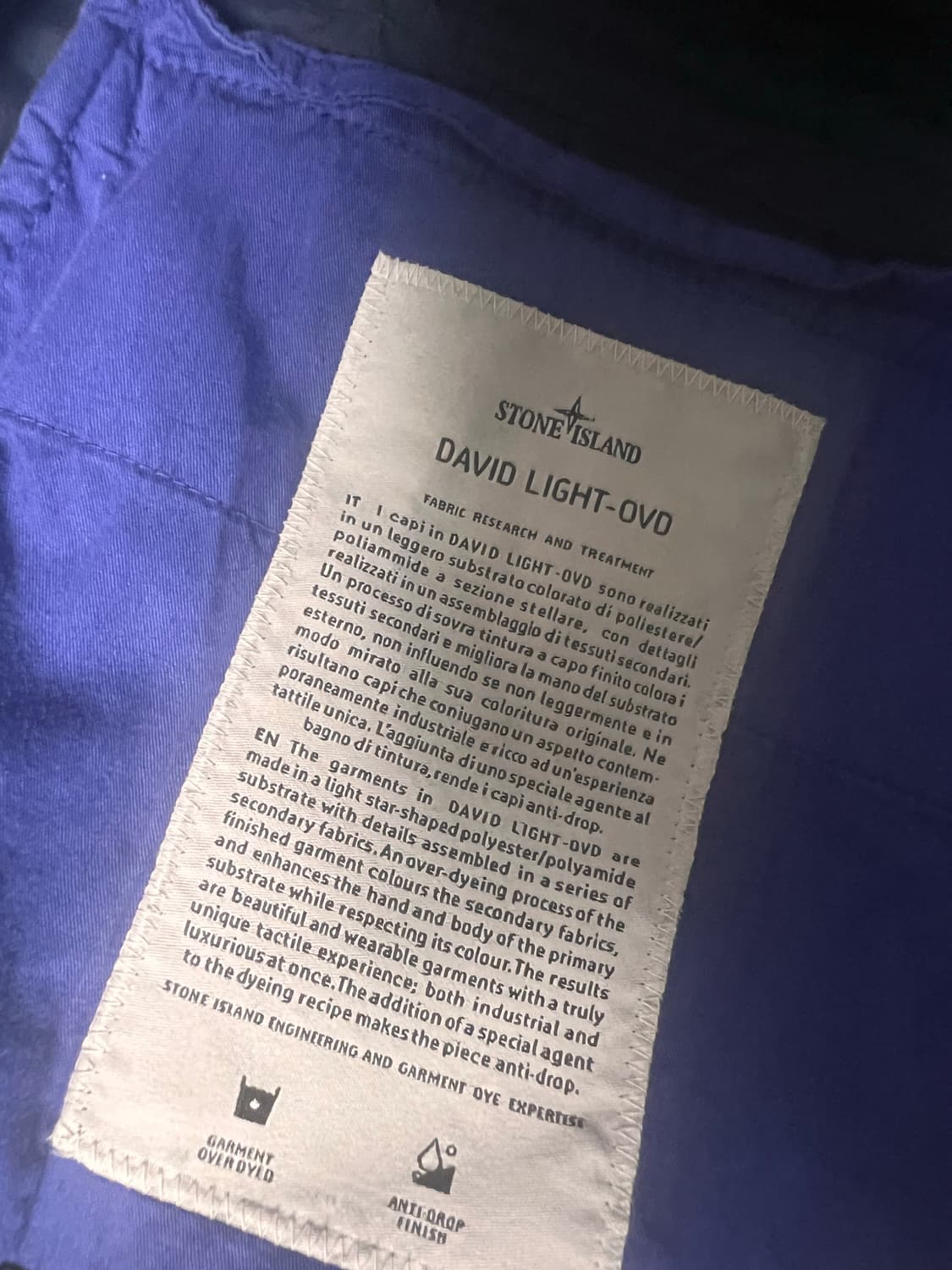 스톤아일랜드 david light-ovd 필드자켓 M 상품이미지3