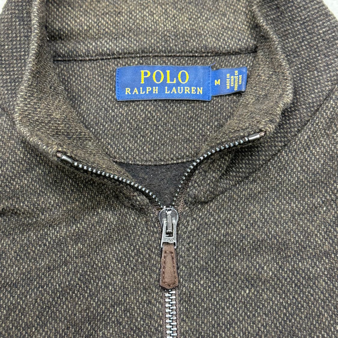 [M] 폴로 브라운 니트집업 자켓 상품이미지5