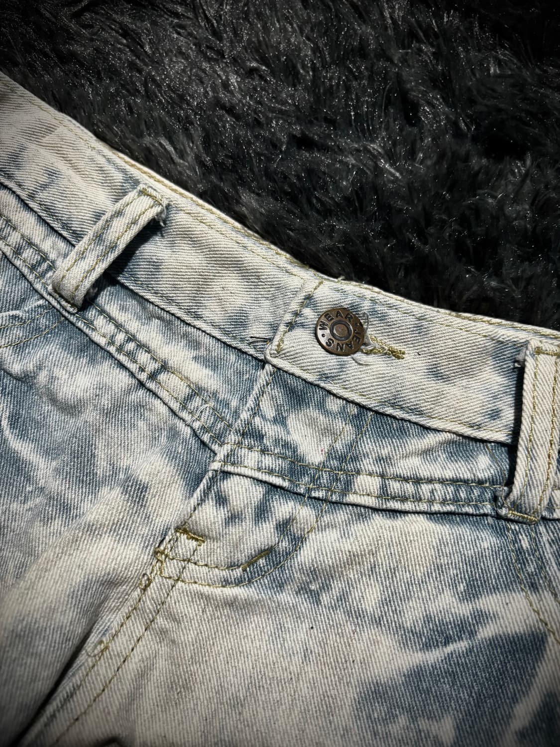 디스트로이드 아메리칸 플래그 패치 데님 숏팬츠 상품이미지5