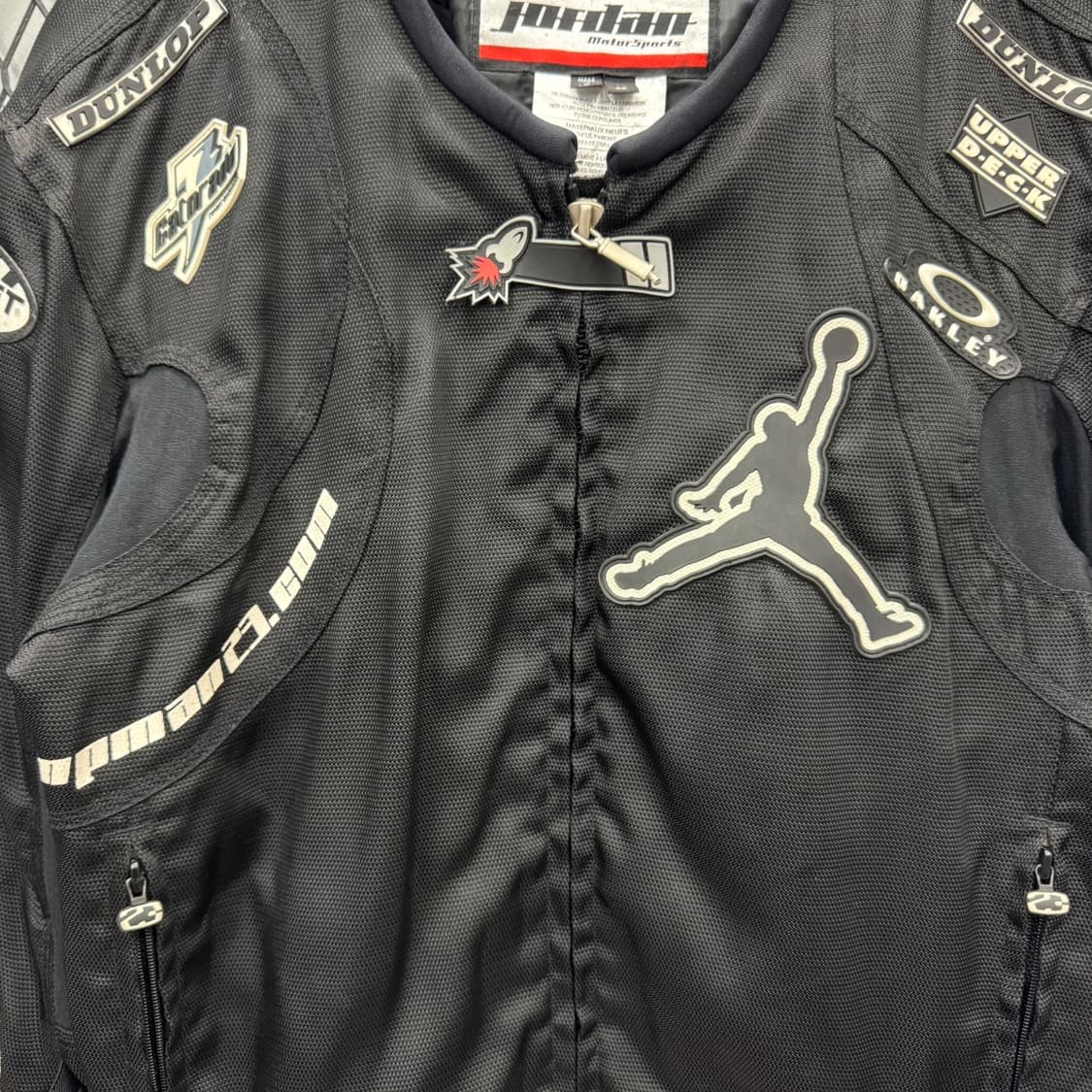 00s 조던 모터스포츠 레이싱 자켓 패치워크 디테일 블랙 상품이미지5