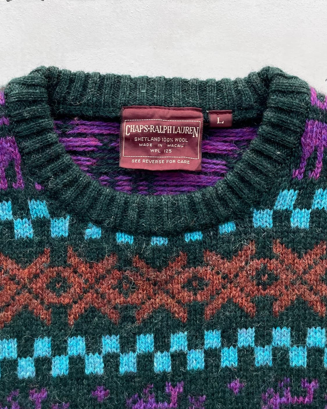 Chaps Ralph Lauren Fair isle sweater  상품이미지6
