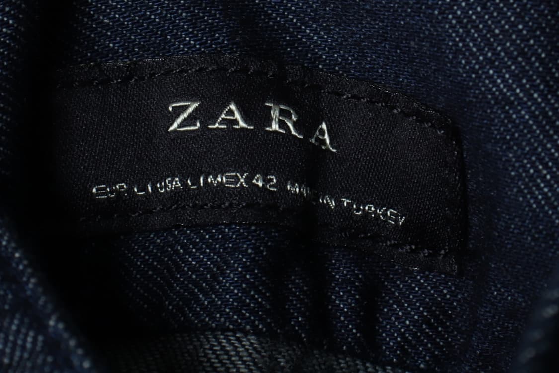 (L-XL) 자라 셔츠 남방 데님 청 무지 아메카지-H33630 상품이미지6