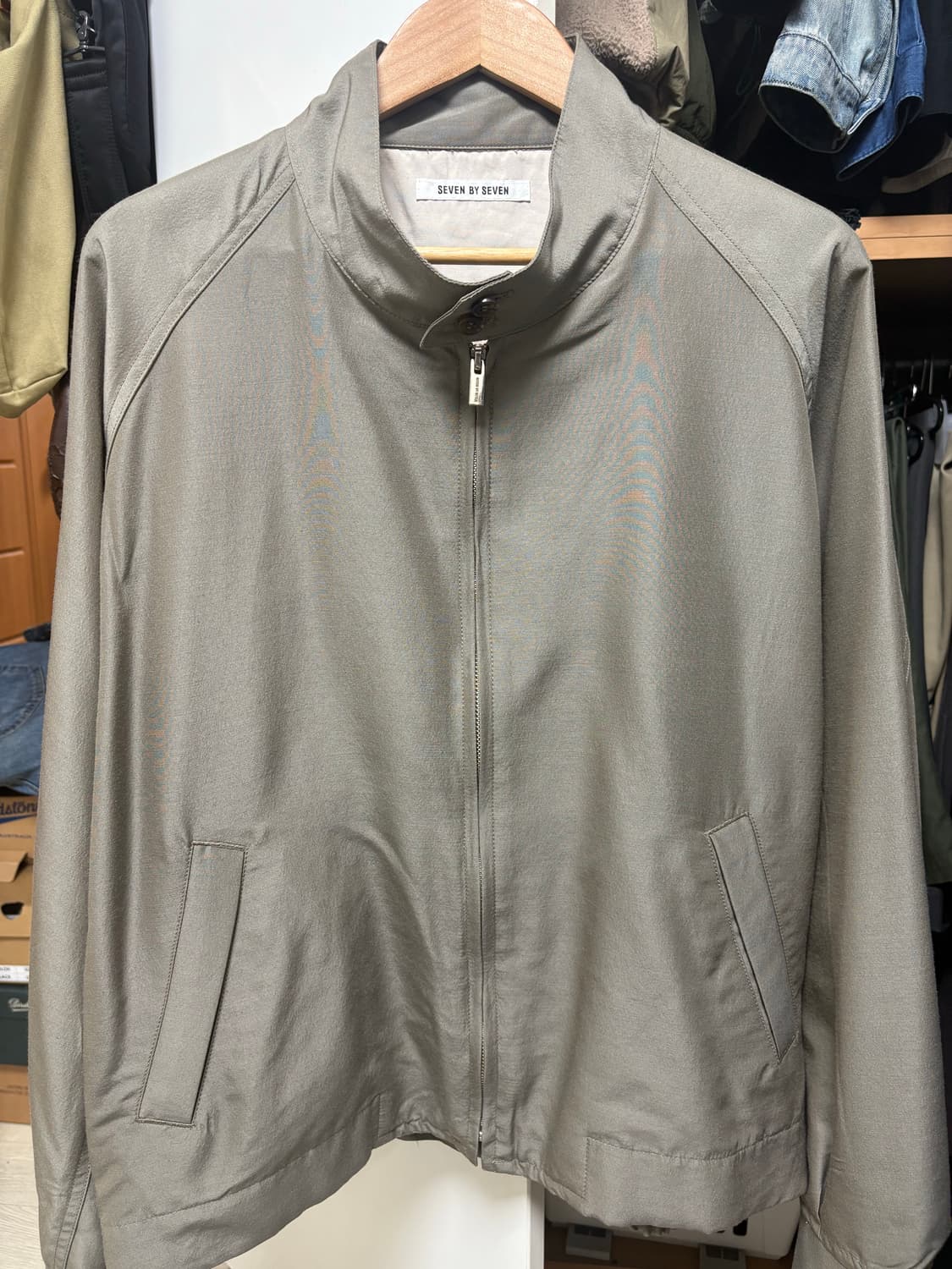 [L]세븐바이세븐 실크울 드리즐러 해링턴 자켓 상품이미지1