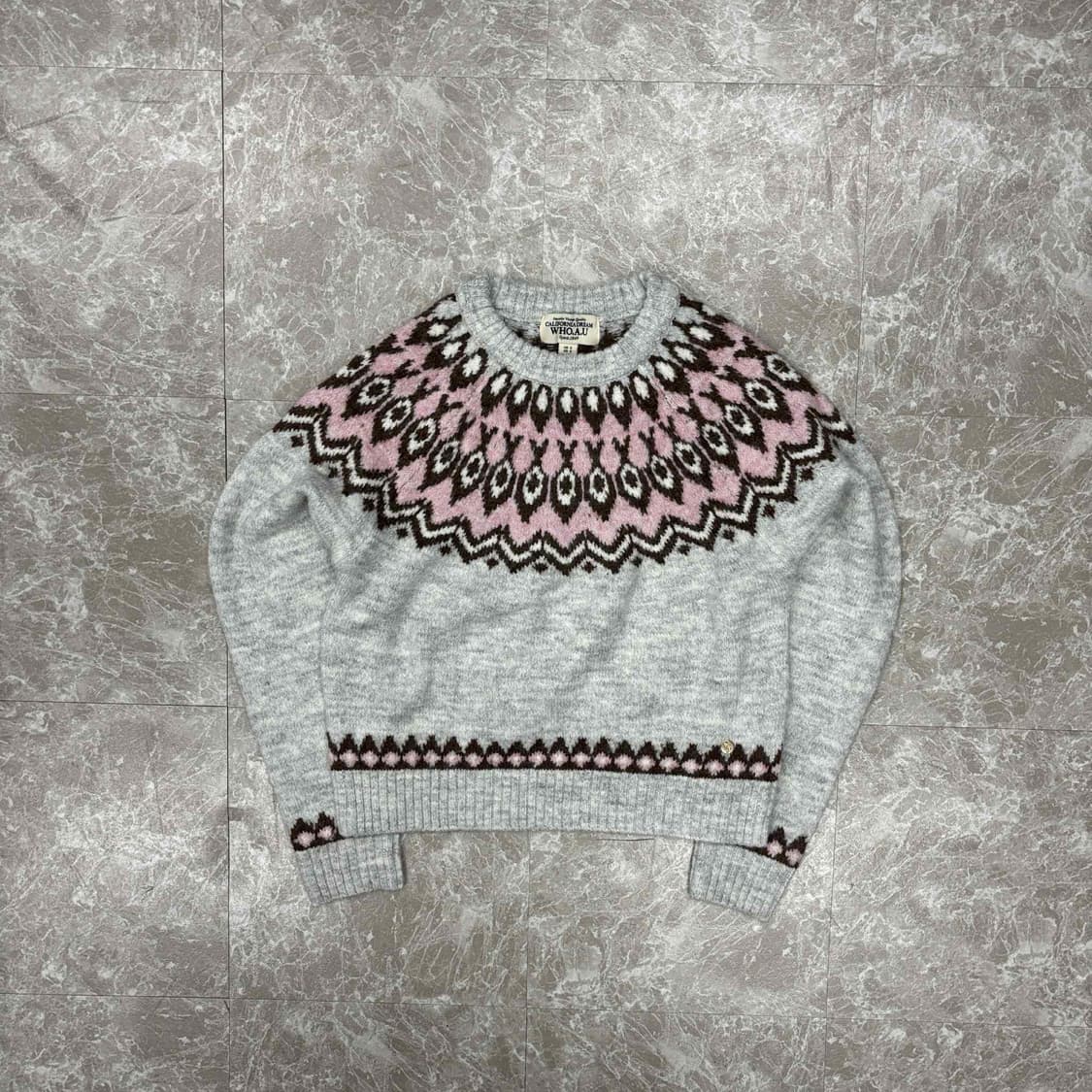 후아유 노르딕 걸즈 크루넥 울 니트(S) 상품이미지2