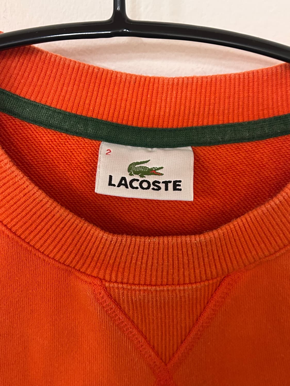 라코스테 빅로고 맨투맨 오렌지 (2사이즈) 상품이미지2