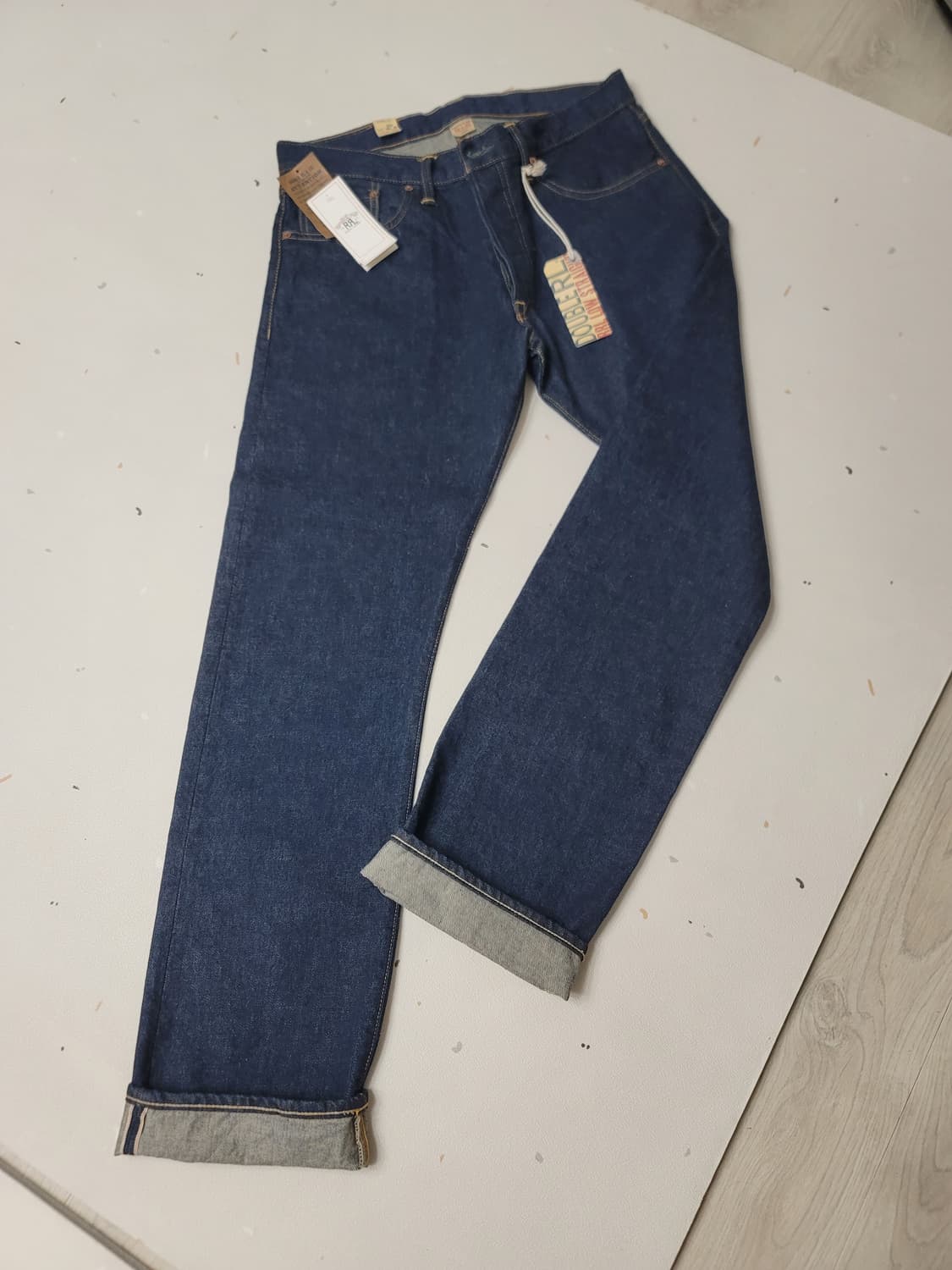 더블알엘 RRL 로우스트레이트 셀비지진(원워시) 상품이미지1