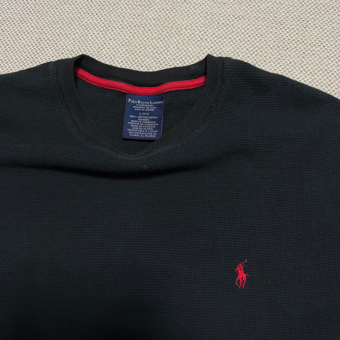 폴로 랄프로렌 와플 롱슬리브 상품이미지3