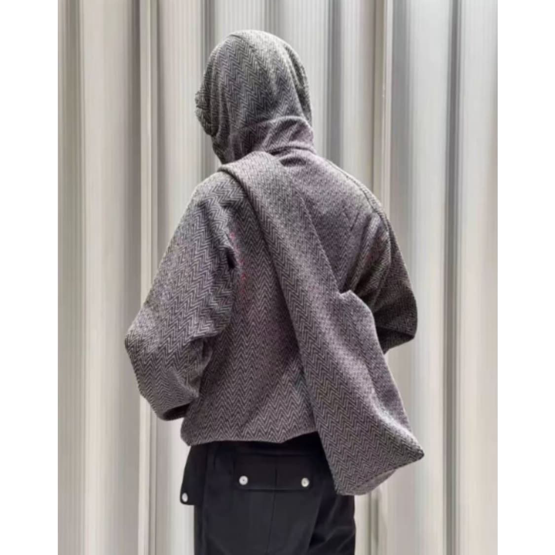 Omar Afridi 오마르 아프리디 자카드 팩토리백 숄더백 새상품 상품이미지2